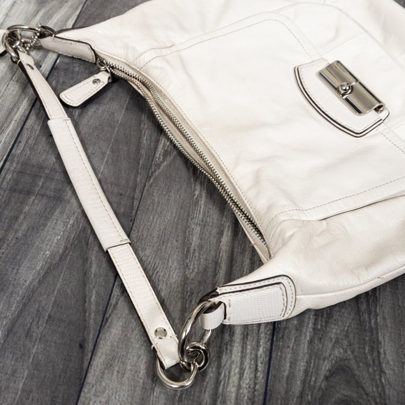 Coach Shoulder Bag Purse - Leather Cream/Beige - Picture 13 of 16